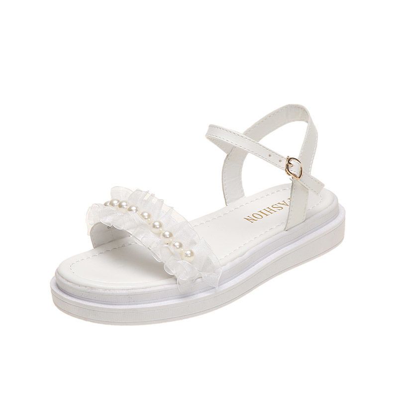 

Fashion Outdoor Pearl Platform Round Toe Tip Women s Sandals 2025 Luxury Casual Pvc Low Price Korea Sandal Trending Vintage Ladies Shoes 40