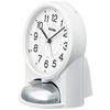 Seiko Clock Alarm Clock Table Clock Analog Loud White PYXIS RAIDEN 149×116×113mm NR454W