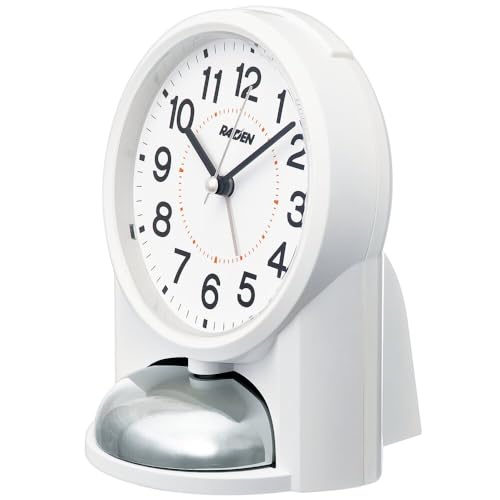 Seiko Clock Alarm Clock Table Clock Analog Loud White PYXIS RAIDEN 149×116×113mm NR454W