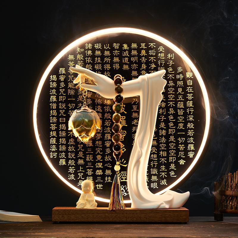 

Новый китайский Дзен курильница украшение для дома украшение для дома благовоние рефлюкс ладан Будда рука ладонь гостиная чайный столик украшения белый