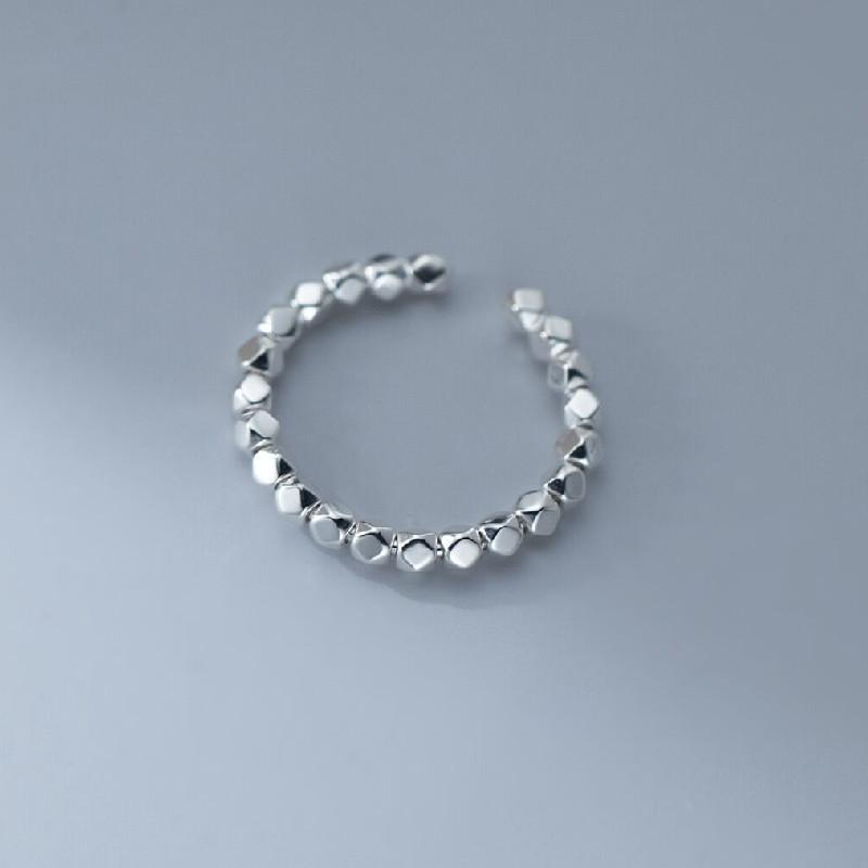 925 Sterling Silver Geometry Bead Engagement Woman Rings Wedding Ring Party High Quality Jewelry Ladies Accessories Jewellery