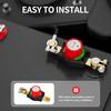 Battery Disconnect Switch 275A Top Post Car Battery Cut Off Switch 12-48V On/Off Heavy Duty Disconnect Shut Off Switch For RV Marine Boat