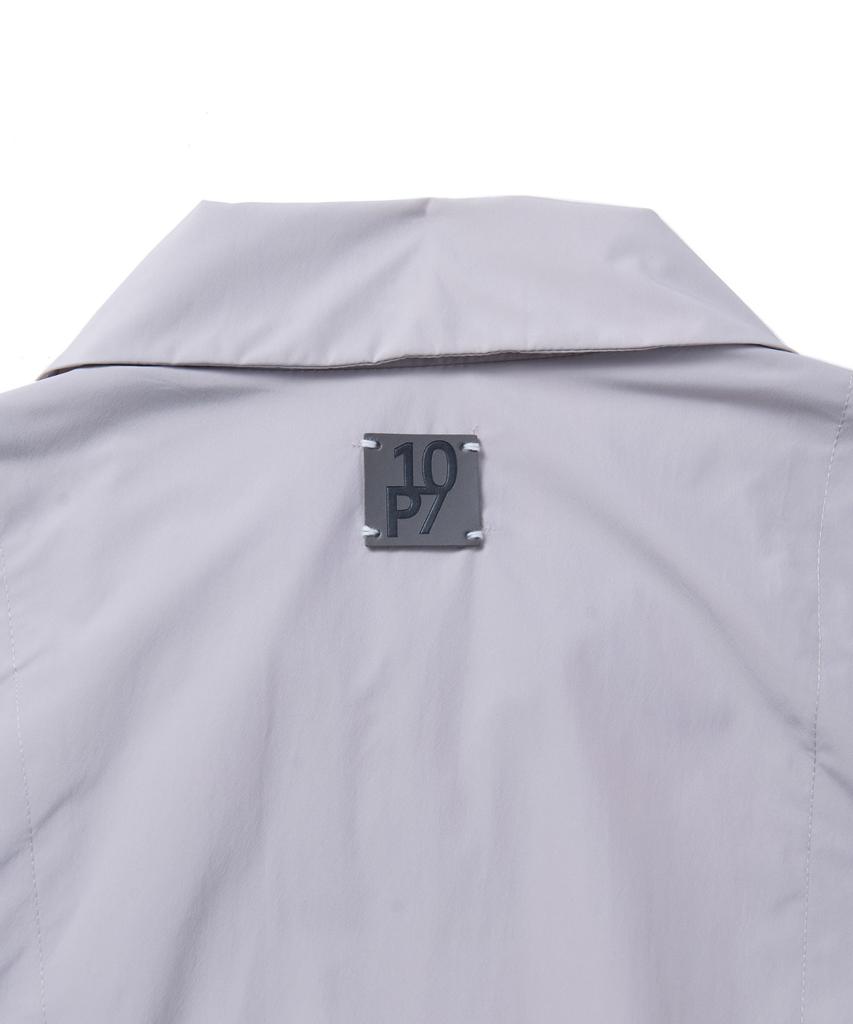 Ten Past Seven Contrast Piping Blouson Jacket - Light Beige