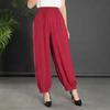 Women's Summer New High Waist Elastic Wide Leg Pants Fashionable Solid Pockets Soft Mosquito Proof Loose Versatile Lantern Pants