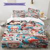 Ensemble de literie motif Tony Tony Chopper Couette Housse de couette Taie d'oreiller Maison Cadeau d'anniversaire(1 housse de couette + 2 taies d'oreiller, sans garniture.)
