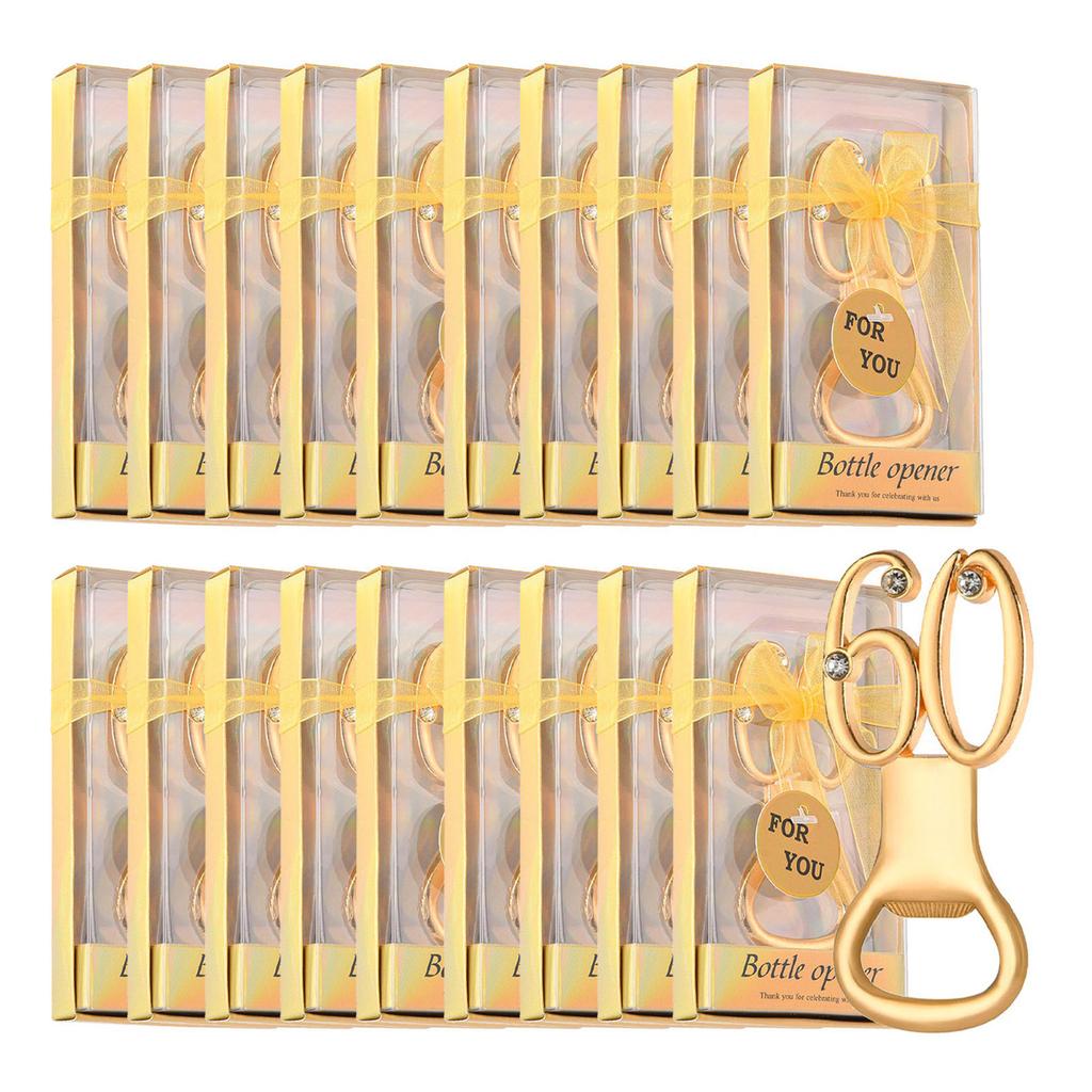 Geburtstagsflaschenöffner Geburtstagsmitbringsel Hochzeitsjubiläum für Gäste Bieröffner Partygeschenke Dekoration