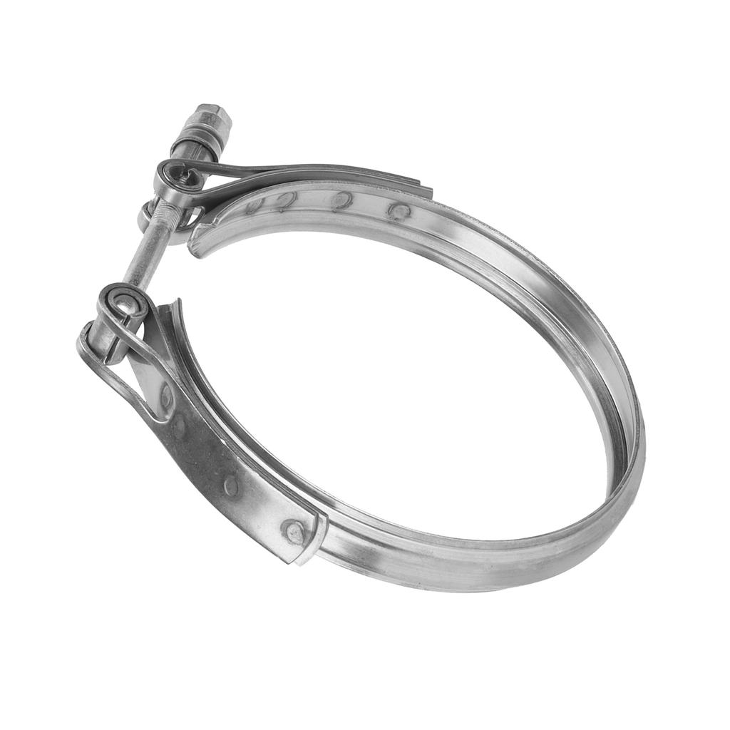 Car Turbocharger Exhaust V Band Clamp 186917 109‑114mm 4.3‑4.5in Replacement for Holset HX52 HX55