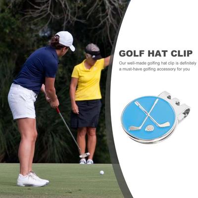 Magnetic Golf Hat Clip Removable Position Marker Golf Ball Marker Zinc Alloy Training Aids Golf Cap Clips Outdoor Sports