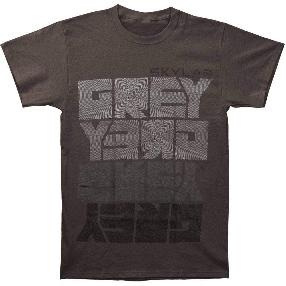 Men s Skylar Grey Reverse Logo Slim Fit T-shirt Small Grey S