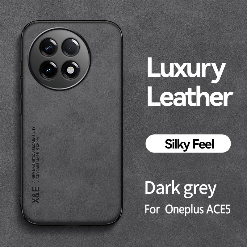 For OnePlus ACE 2 Pro 5 3V Light Luxury SheePskin Case For OnePlus 13 12 11 10T With Magnetic Suction Phone Case