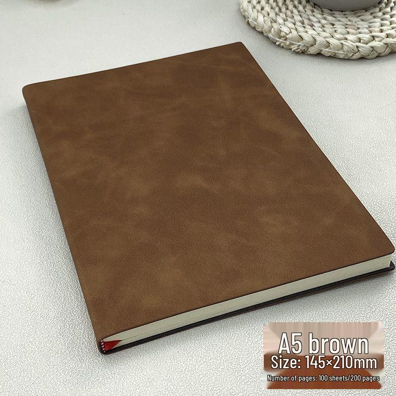 Extra Thick Magnetic Leather Business Notebook with Buckle