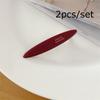2pcs/set Elegant Acetate Hair Clip Colorful Leopard Print Oval Geometric Hairpin Sweet Women Hair Accessories