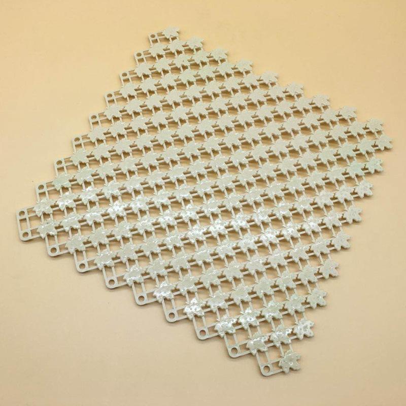 25*25cm Household Bath Toilet Kitchen Waterproof Mat Bathroom Non-slip Splicing Toilet Hollow Drain Mat