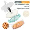 Transparenter Aquarien-Schwammfilter Eckdesign Luftbetrieben Biochemische Filtration Abfallabsaugwerkzeug Für Kleine Aquarien+