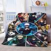 Jujutsu Kaisen Coperta Plaid Morbida Calda Accogliente per Divano Letto Leggera Decorazione per la Casa -QJY