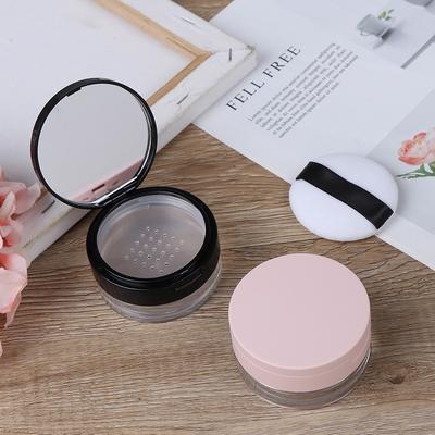 7 Style Empty Cosmetic Sifter Loose Jar Container Puff Box Mirror Container Case