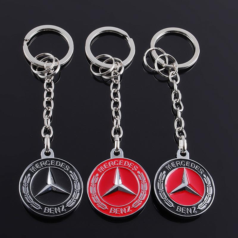 UHBKX1 2025 Hot Car Key Sticker Auto Control Keychain Badge Accessories For Mercedes Benz AMG Smart W205 C300 W203 W206 W108 W124 W126