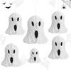 1SET Halloween Hanging Ornaments Ghost Honeycomb Paper Lanterns for Halloween Party Home Indoor Outdoor Yard Decorations Props