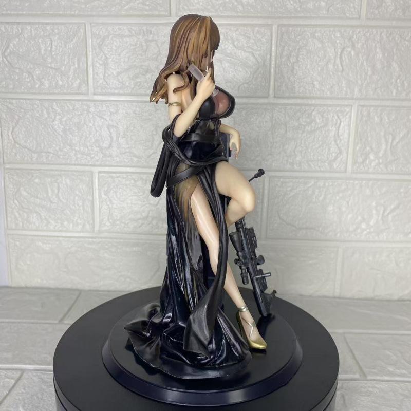 Blue file, girl frontline figure, ship girl Sirius beautiful girl cheongsam beautiful girl model sexy ornament