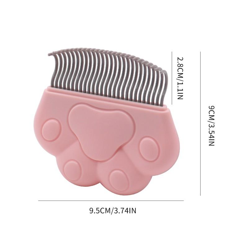 Pet Grooming Comb Cats Dogs Shell Type Hair Remover Detangling Brush PC ABS Material Blue Gray Pink