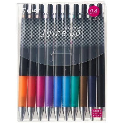 Pilot Juice Up Gel-Kugelschreiber 0,4 mm, 10-Farben-Set, LJP200S4-10C     Sanft schreibende Mehrfarbstifte für Büro & Schule