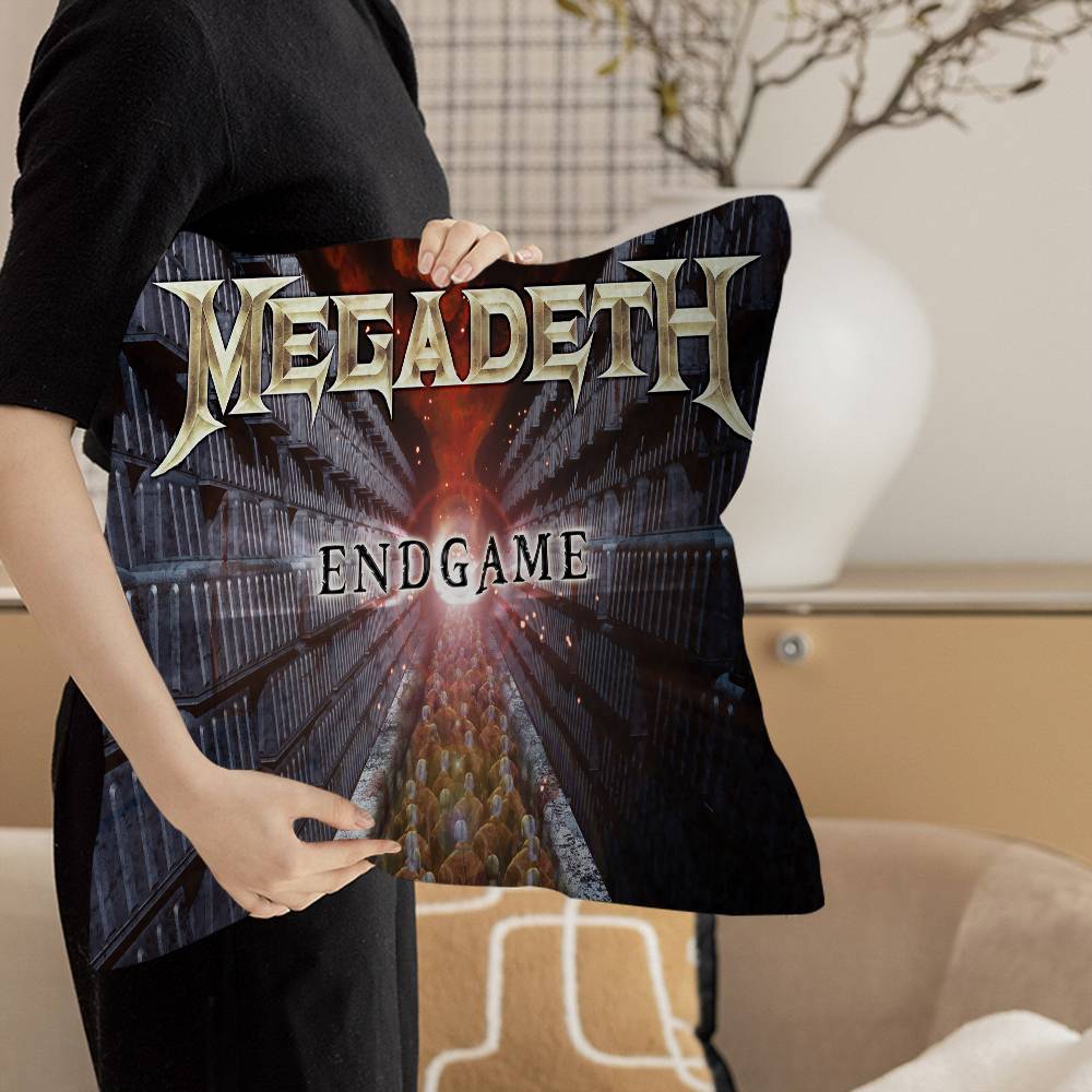 Heavy Metal Rock Roll Music M-Megadeths Pillow Cushion Cover Pillowcase Living Room Sofa Home Decor Customized