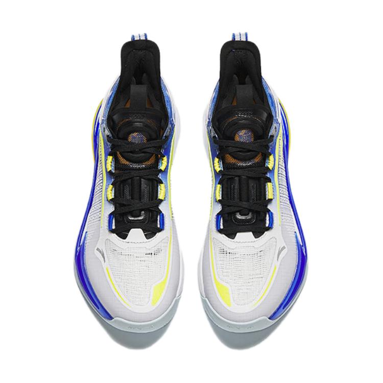 Anta Comfortable Non-Slip Low-Top Kids Basketball Shoes Kids sneaker White Yellow Blue 312421122-2