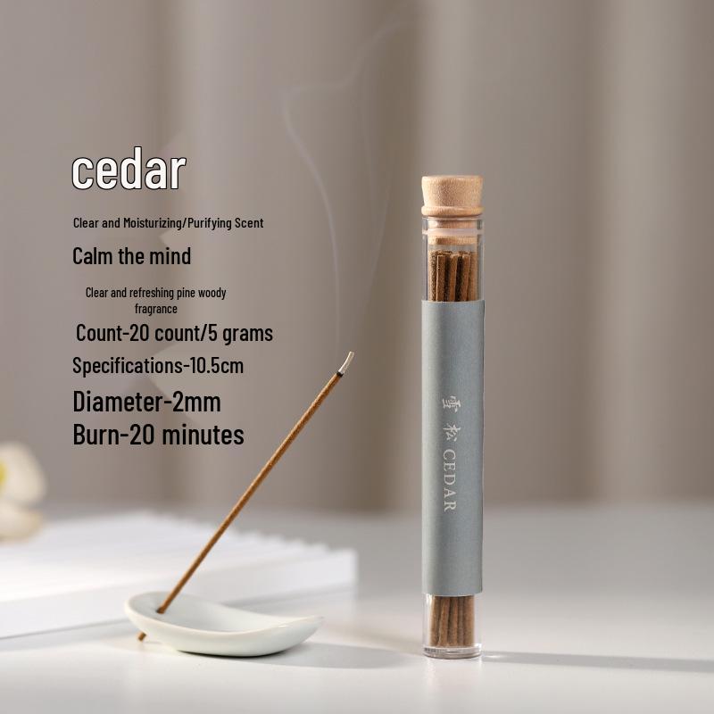 Sage & Palo Santo Cedar Incense Sticks, 5g - Perfect for Meditation & Indoor Use 5g Acrylic Incense Sticks