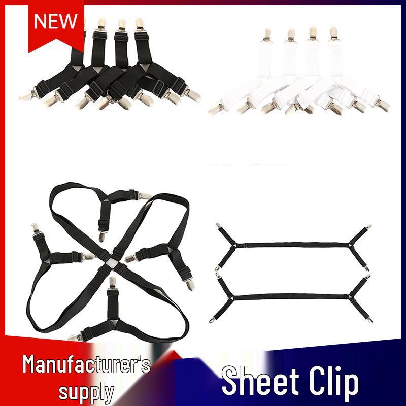 Non-Slip Mattress Sheet Clips with Elastic Bands