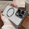 Magnetic Wireless Charging Cover For OPPO Find X9 Pro Plating Soft Silicone Transparent Lens Film Shockproof Case For Find X9 X9Pro