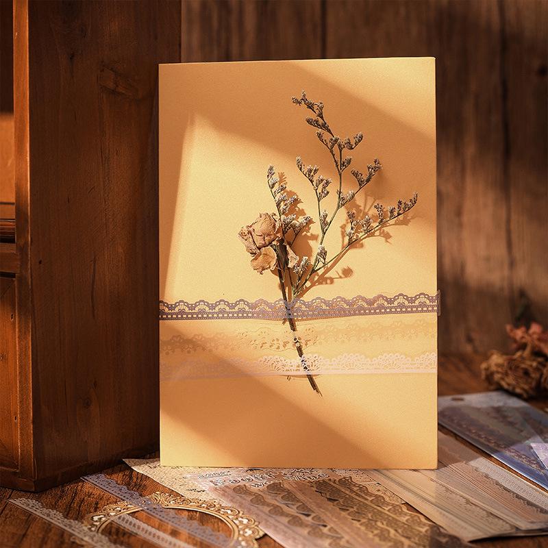 Flower Lace PET Sticker Pack - Decorative Collage and Journal Materials