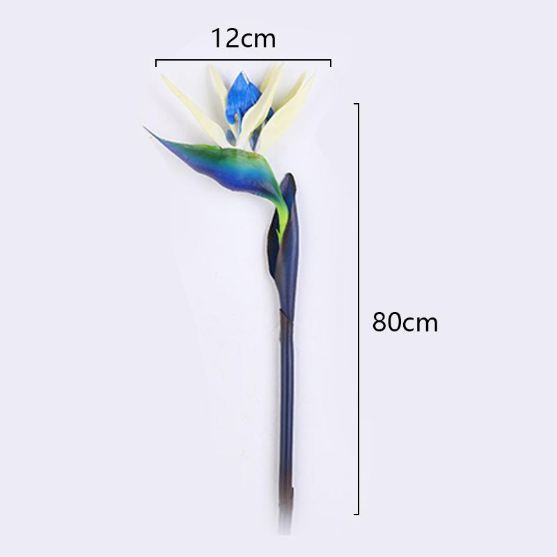 1PC Artificial Strelitzia Fake Flower Bird of Paradise 80cm Simulation Plant for Floral Arrangement Art Holiday Home Party Decor