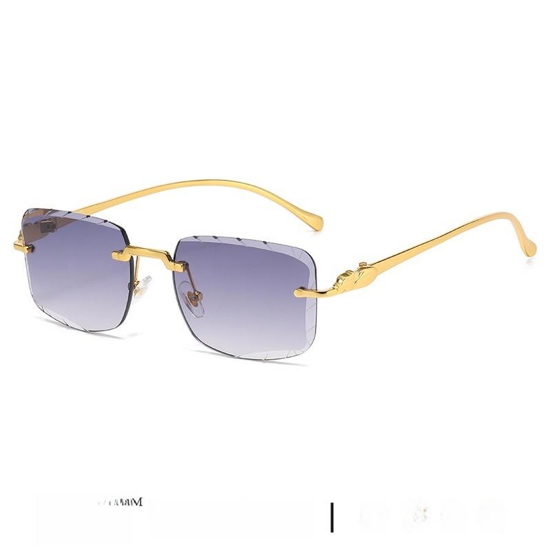 Leopardo Square Sunglasses For Men And Women With Metal Frame And Pc Lenses For Travel