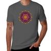 Flower of Life Golden Lace Unisexdala TShirt Urban Style Casual Short Sleeve Top