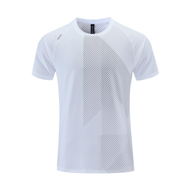 Herrs Snabbtorkande Isilkes Sport-T-shirt med Mörkt Mönster