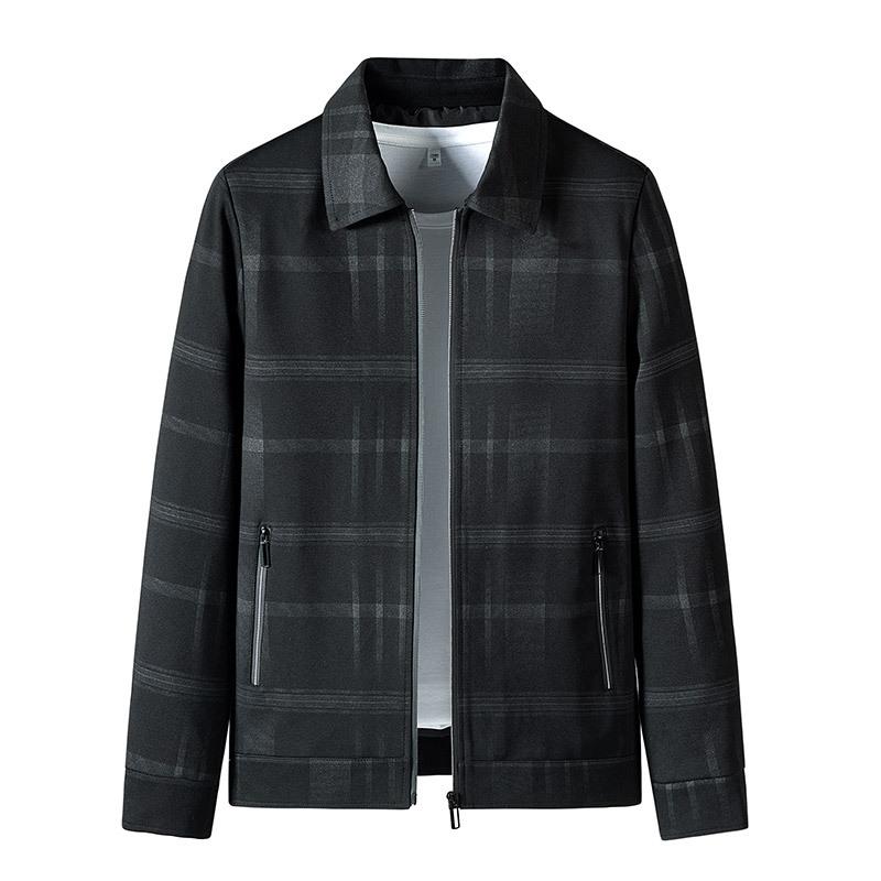 Spring and Autumn Middle-aged Baseball Collar Jacket Middle-aged Casual Dad Autumn Coat Men On Clothes Coat M