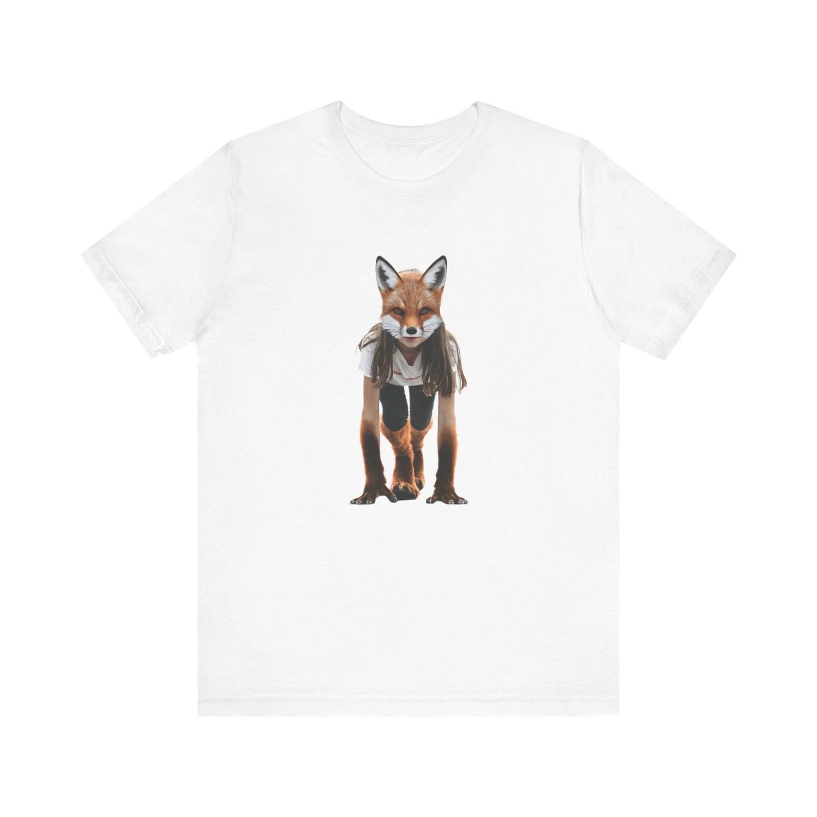 Therian Shirt Half Girl Half Fox Therian Pride T-Shirt Therian Gear S