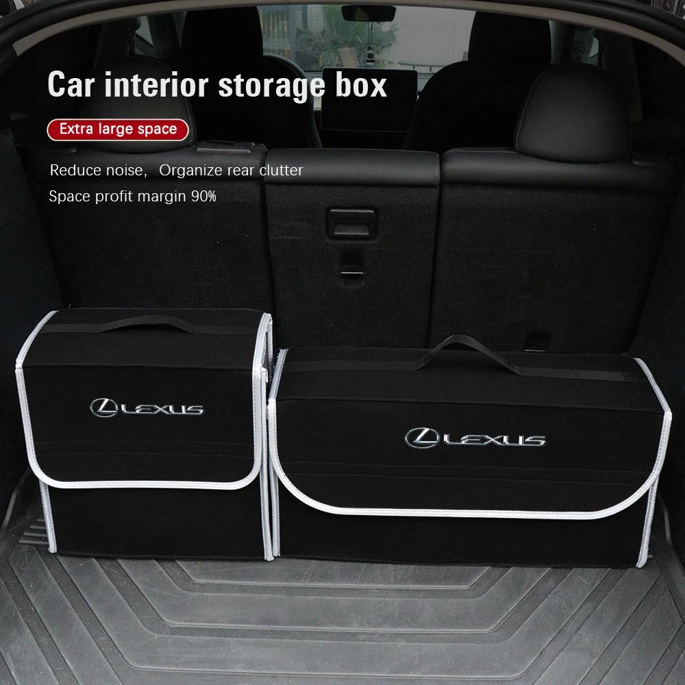 For Lexus ES RX NX LS UX LM LX GX LC RZ IS CT GS RC HS SC TX LBX  Car Trunk Organizer Box Large Capacity Folding Storage Bag