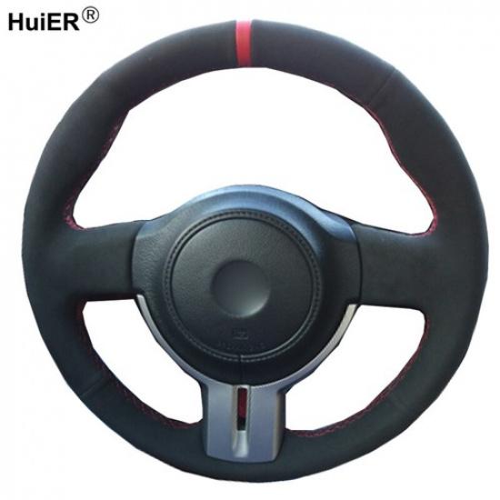 DIY Car Steering Wheel Cover For Toyota 86 For Subaru BRZ 2012 2013 2014 2015