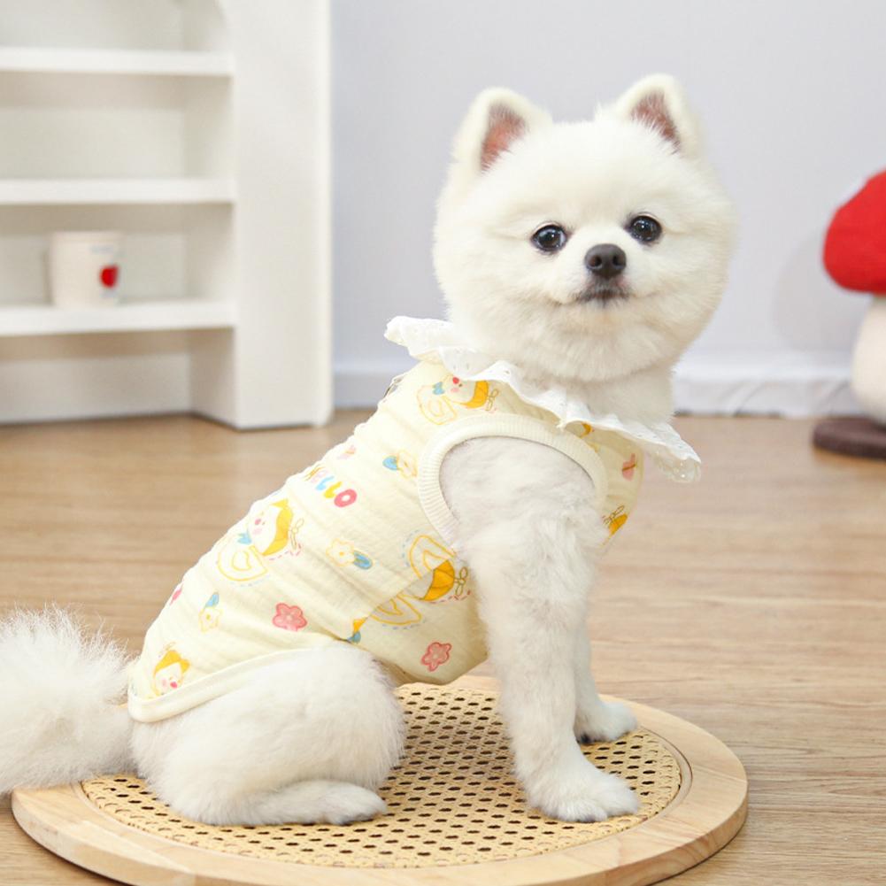XL-7XL Golden Retriever French Bulldog Clothes Summer Breathable Soft Pet Clothes For Medium and Large Dogs