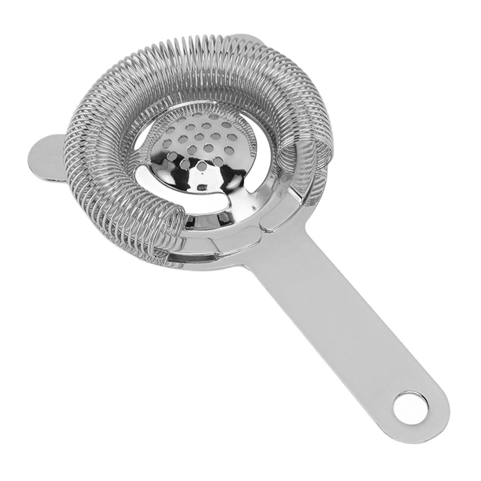 

304 Stainless Steel Cocktail Strainer Bar Strainer Bar Tool Drink Strainer Accessory for Bars Restaurants Silver L серебряный