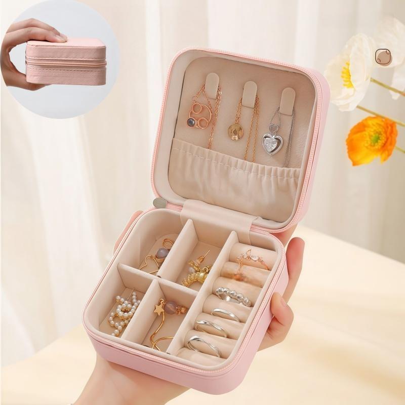 Double Layered Jewelry Storage Box. Earrings, Earrings, Rings, Jewelry Boxes, Portable Jewelry Boxes. Travel Packing