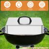 2Pcs Rectangular Cover Stainless Cheese Melt Lid Multipurpose Frying Pan Cover Barbecue Burgers Steak Pot Lids Steaming Cover