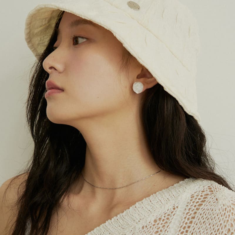 

ADAUL Soft shirring light bucket hat - 2color Black