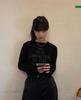 Korean Designer Letter Print Slim Fit Stretchy Base Layer Women's Top - New Spring Arrival.