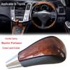 Peach Wood Shift Knob for Toyota Corolla, Camry, Harrier, Crown, and Land Cruiser