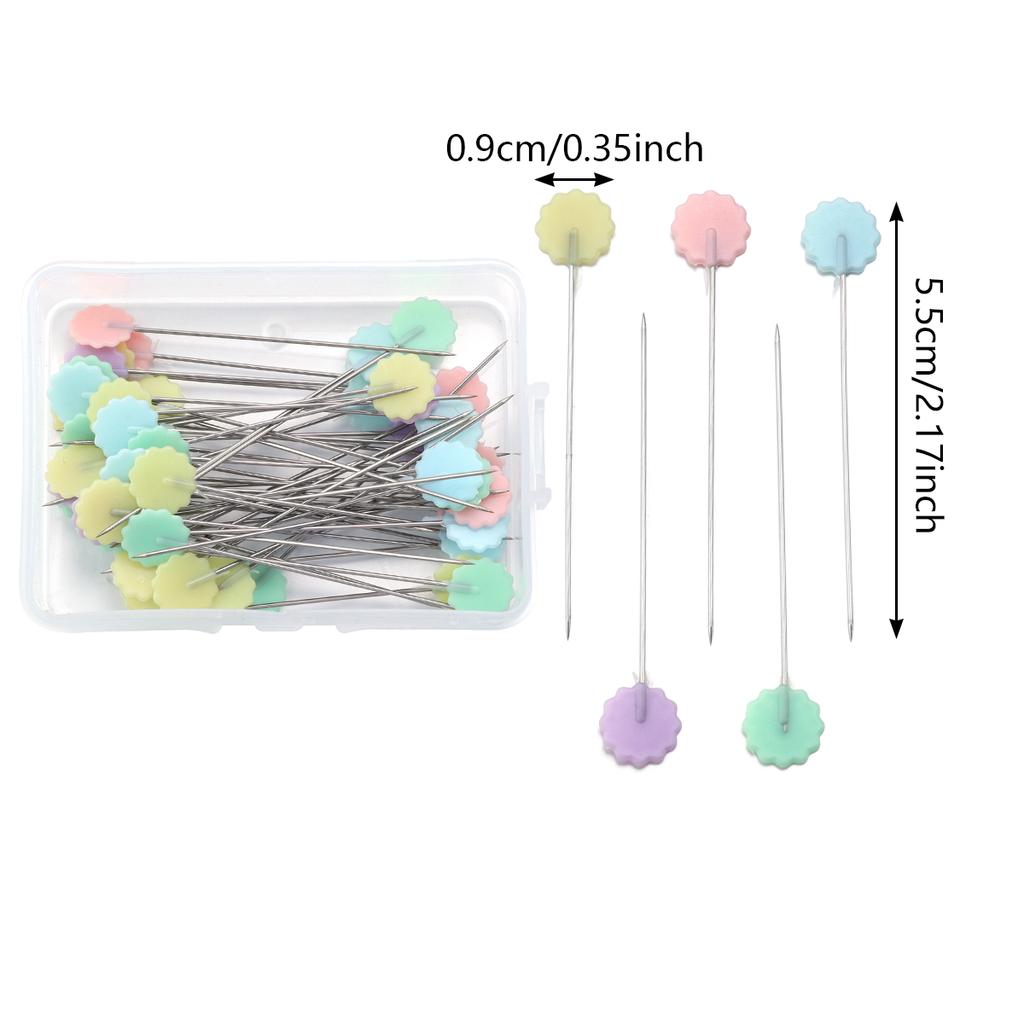 50/100 ks Krejčovské špendlíky Vyšívací patchworkové nástroje Fixační špendlík Knoflíkový špendlík Patchworkový špendlík pro šití Polohování DIY doplňky