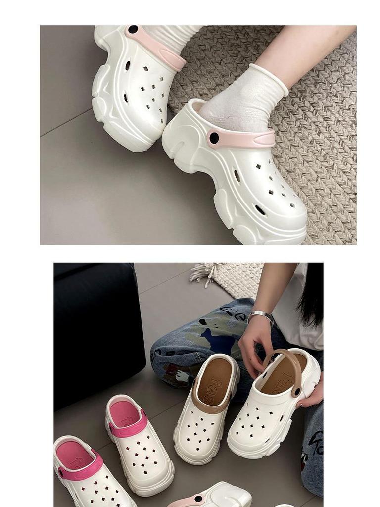 Dámské letní protiskluzové plážové sandály s platformou a otevřenou špičkou