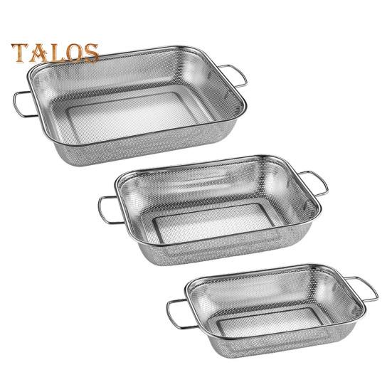 Drain Basket Pasta Strainer with Handle Large Capacity Rust-Resistant Dishwasher Safe Rice Noodle Filter Kitchen Colander