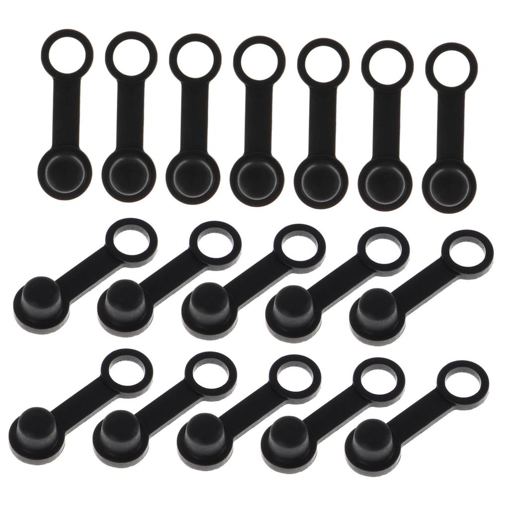 TINEASUR 60pcs Brake Nuts Rubber Brake Bleeder Cap Brake Bleeder Cap Auto Rake Bleeder